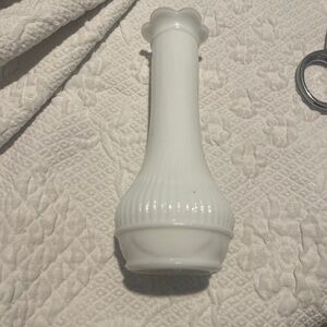 Vintage Randall Milk Glass 6” Elegant White Vase